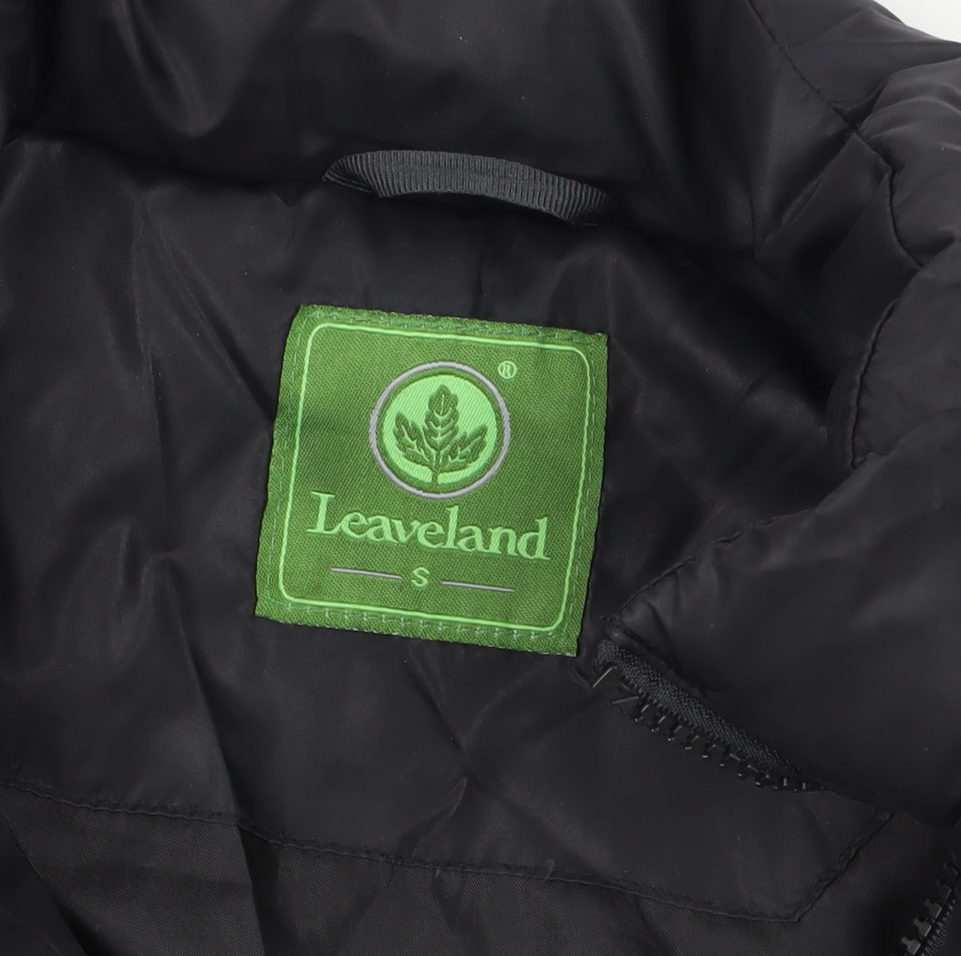 Leaveland Men’s Black Puffer Jacket Size S
