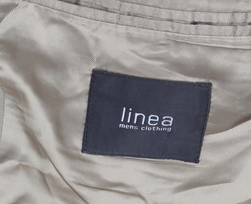 Linea Beige Men's Blazer, Size 38S, Single-Breasted