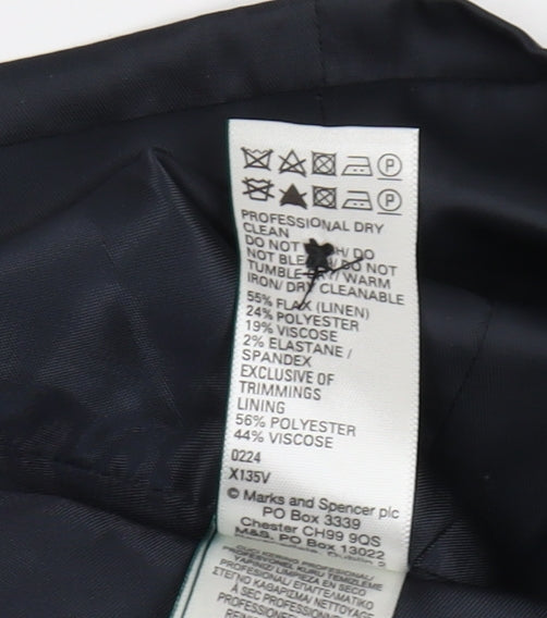 Marks & Spencer Men's Navy Suit Waistcoat, Size 36R, Regular Fit