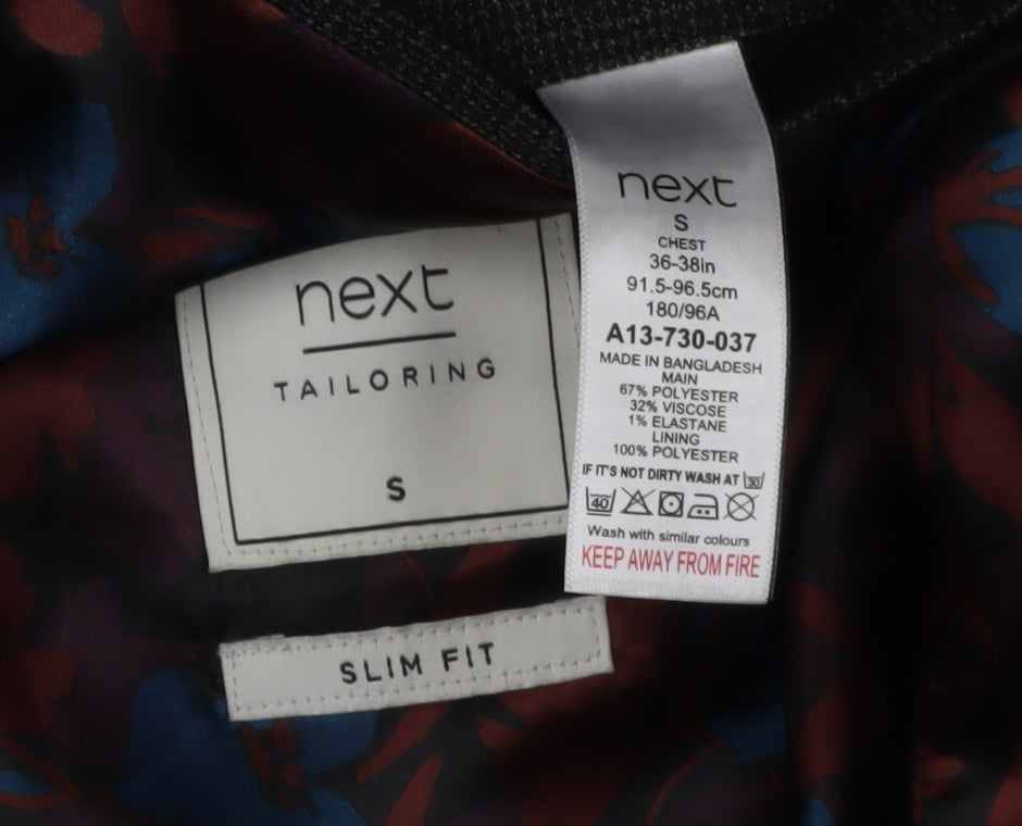 Next Men's Black Slim Fit Jacket 36-38R