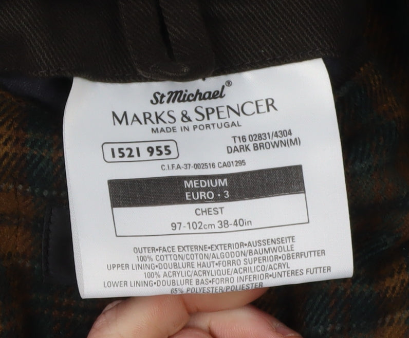 Marks & Spencer Men's Brown Jacket 38-40R Regular Fit