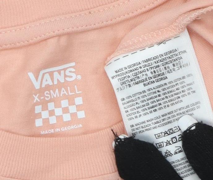 Vans Pink XS Long Sleeve Unisex T-Shirt