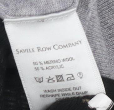 Savile Row Men's Grey Pullover Jumper M