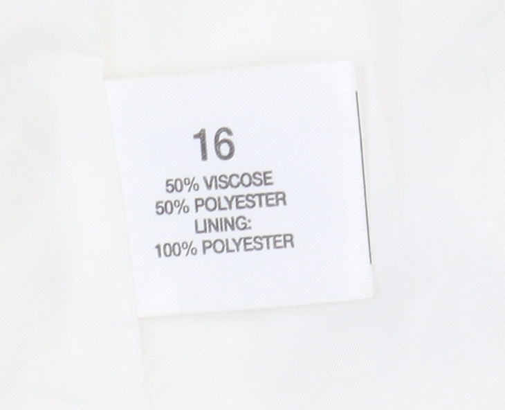 Smith Collection Women's White Short Sleeve Jacket