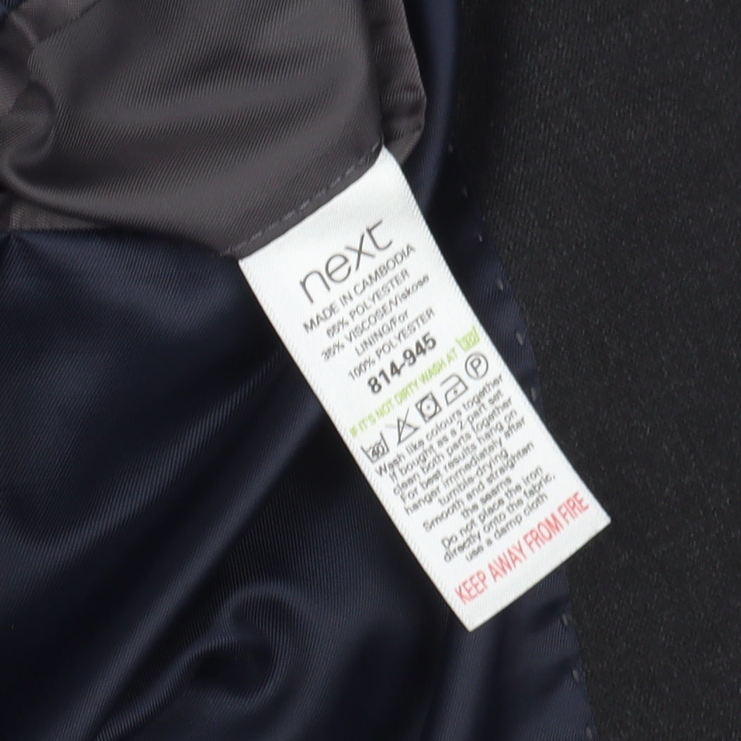 Next Men's Black Blazer 38R Formal Tailored Two-Button