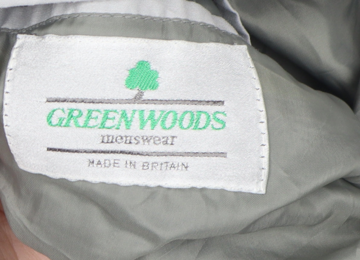 Greenwoods Men's Grey Windbreaker Jacket - Large