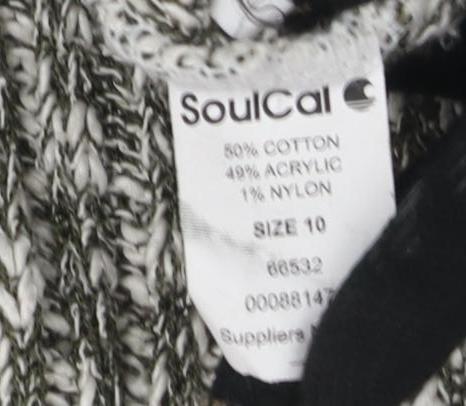 Soulcal Women's Grey Cable-Knit Jumper, Size 10