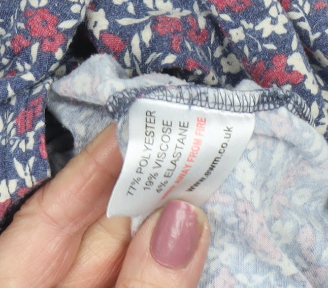 Izle Women's Multicoloured Floral Blouse Size 14