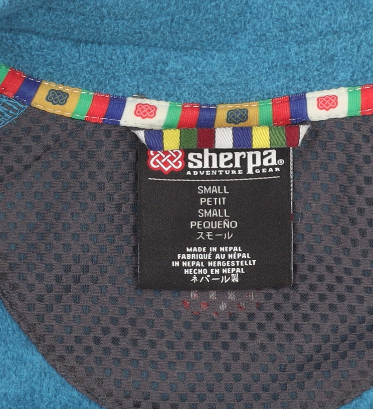 Sherpa Women's Blue Fleece Jacket - Small