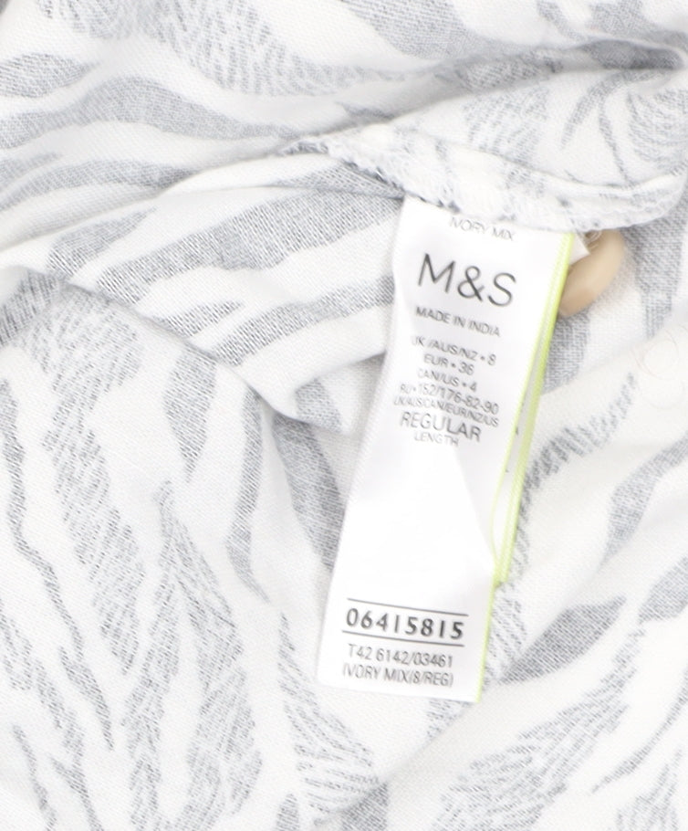 Marks & Spencer Women's Zebra Print Dress, Size 8