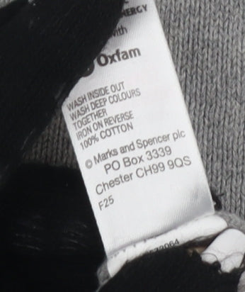 Marks & Spencer Men's Grey XL V-Neck Pullover