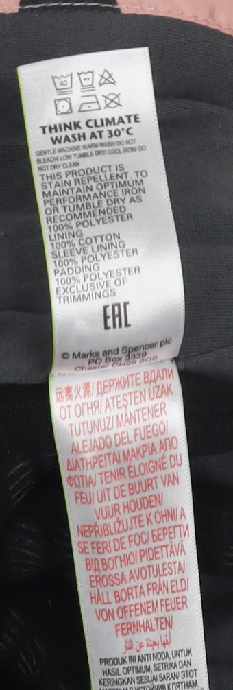 Marks and Spencer Unisex Baby Pink Puffer Jacket 0-3 Months