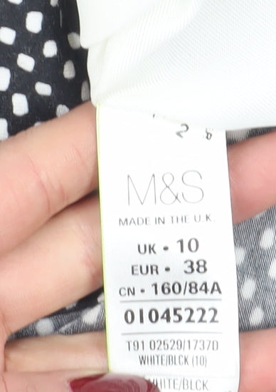 Marks & Spencer Women's Black T-Shirt Dress Size 10