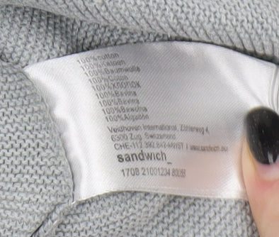 Sandwich Women's Grey Pullover Jumper M, Crew Neck