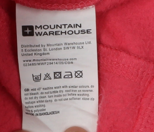 Mountain Warehouse Womens Pink Fleece Jacket Size 20