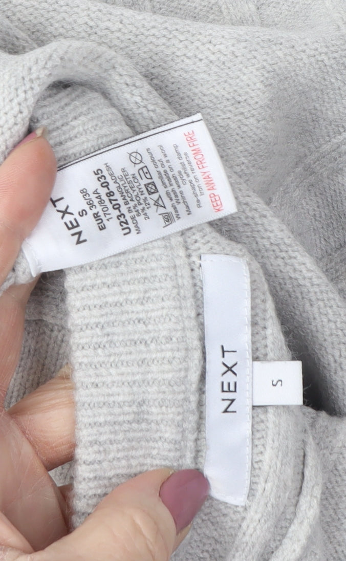 Next Women's Grey Crew Neck Jumper Size 10