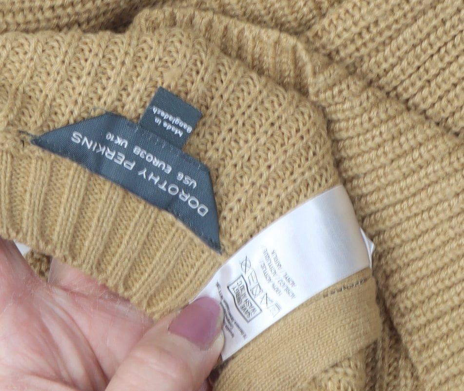 Dorothy Perkins Women's Beige Pullover Jumper Size 10