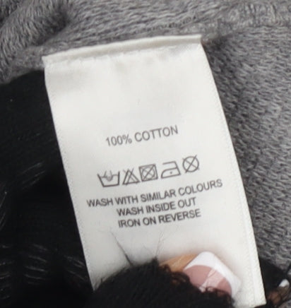 Maison Cinqcent Men's Grey Pullover - Medium, 100% Cotton