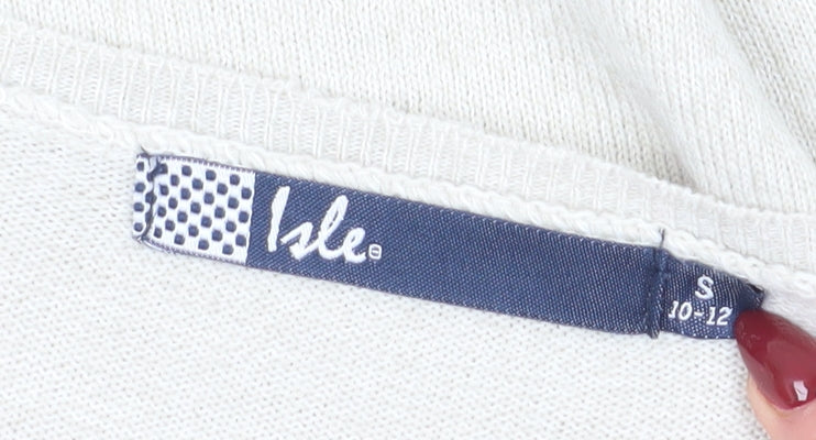 Isle Women's Ivory Pullover Jumper Size 10