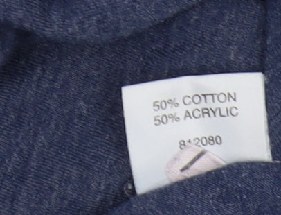 Authentic Men’s Blue Cotton Acrylic T-Shirt