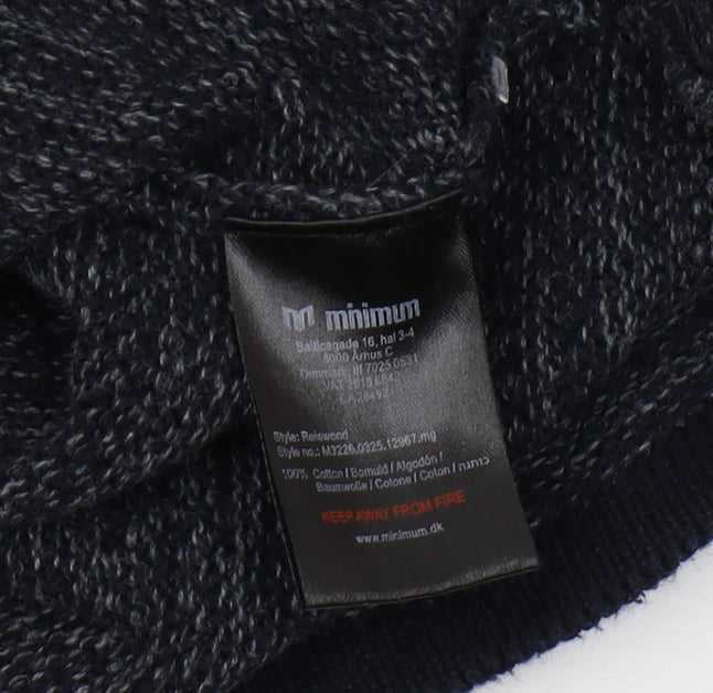 Minimum Women's Black XS Crew Neck Knit Pullover Jumper