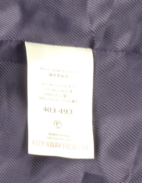 Next Women Purple Wool Overcoat Size 10