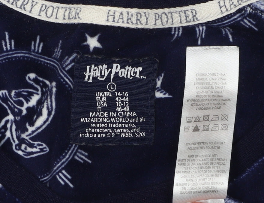 Harry Potter Blue L Pyjama Top Women's Winter