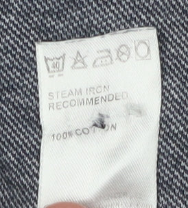 Marks & Spencer Men's Grey Polo, Medium, Short Sleeve