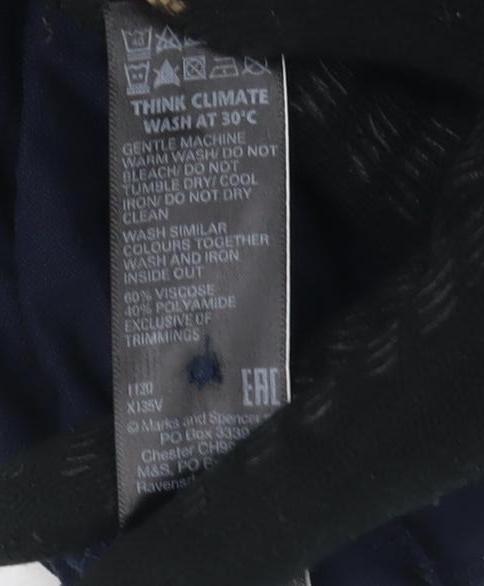 Marks & Spencer Women’s Blue Sleeveless Button-Up Top