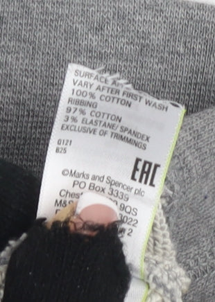 Marks & Spencer Grey Men's Sweatshirt, S, Graphic Print
