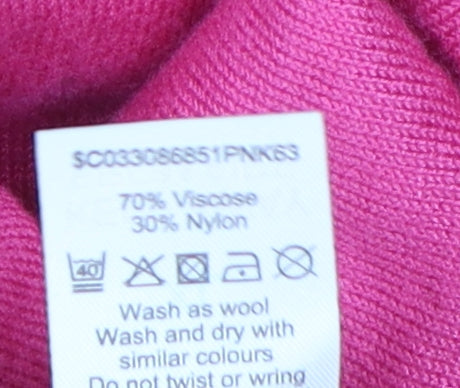 Bm Collection Women's Pink Cardigan XL 3/4 Sleeve