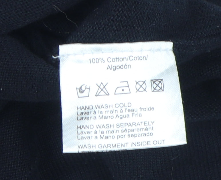 Pomodoro Women's Black 100% Cotton Cardigan Size 10