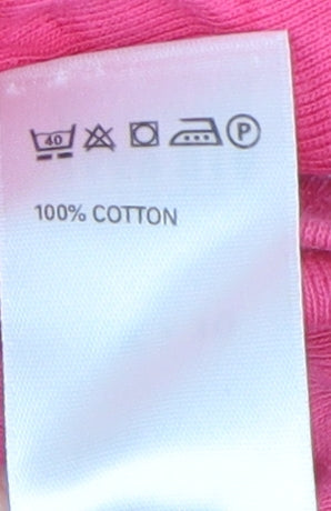 Marks & Spencer Women's Pink Size 10 Basic T-Shirt