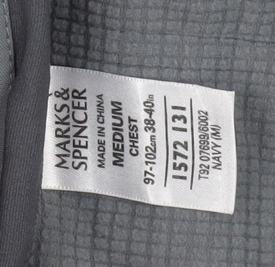 Marks & Spencer Men's Blue Hooded Parka M