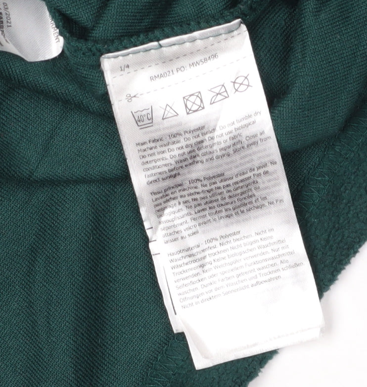 Regatta Men's Green 1/4 Zip Fleece Sweatshirt Size L
