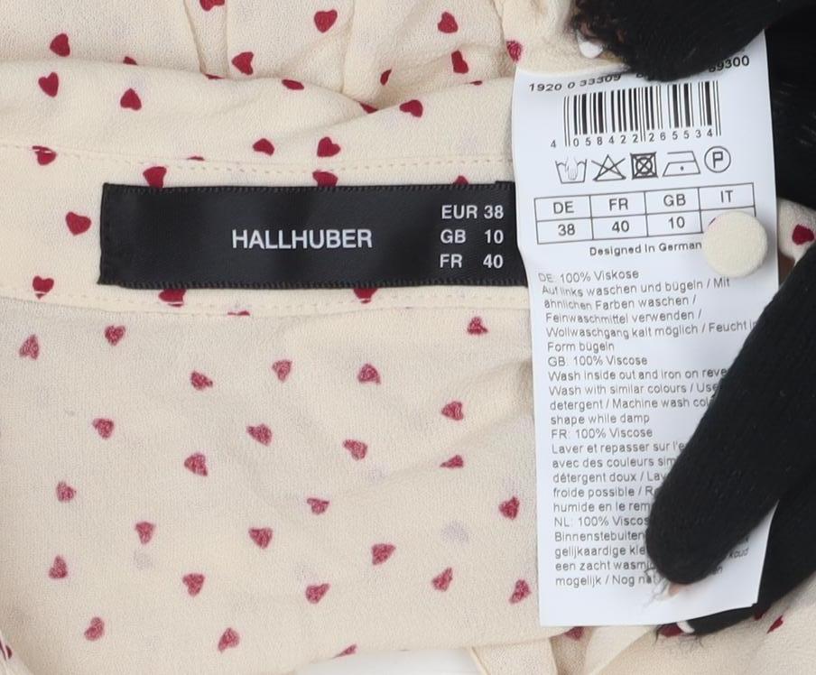 Hallhuber Women's Beige Tunic Blouse UK Size 12