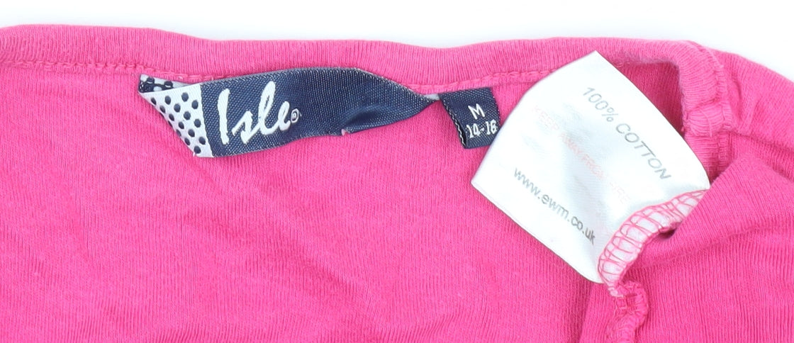 Isle Women's Pink Medium Basic T-Shirt