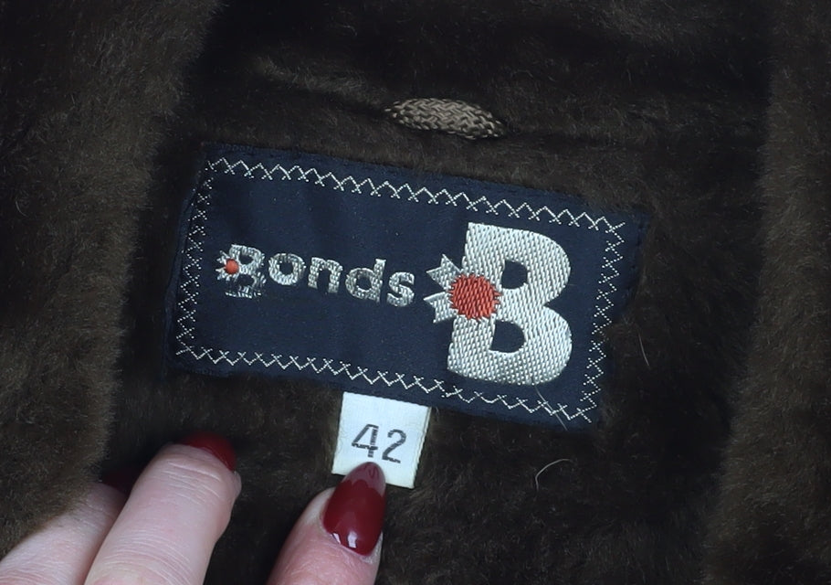 Bonds Women's Beige Wool Blend Overcoat, Size 14