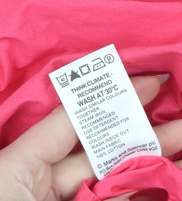 Marks & Spencer Women's Pink Parka Jacket Size 8
