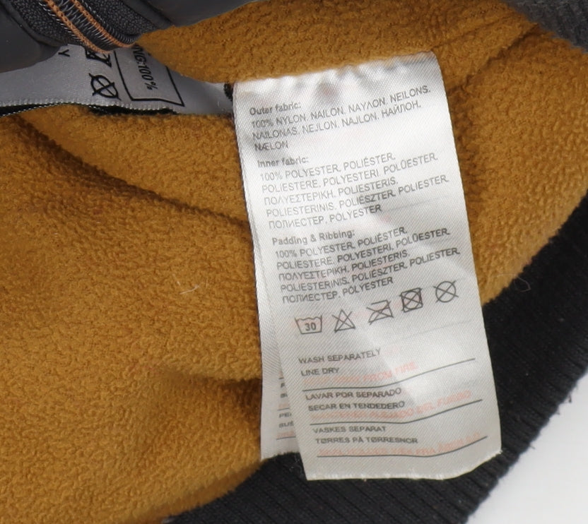 Ripstop Unisex Black Puffer Jacket XL Winter Casual