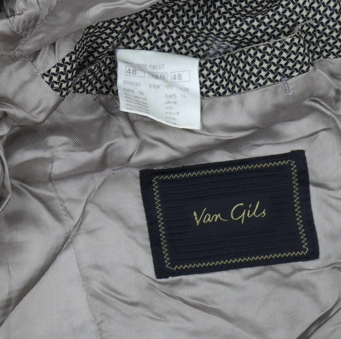 Van Gils Men's Brown Wool Blazer, Size 38R, Excellent