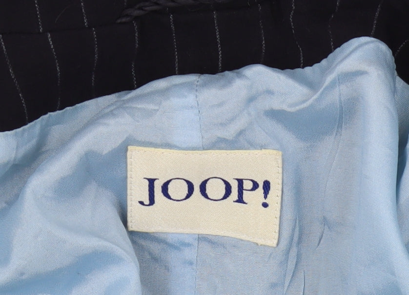 Joop! Women's Black Pinstripe Wool Suit Jacket Size 10