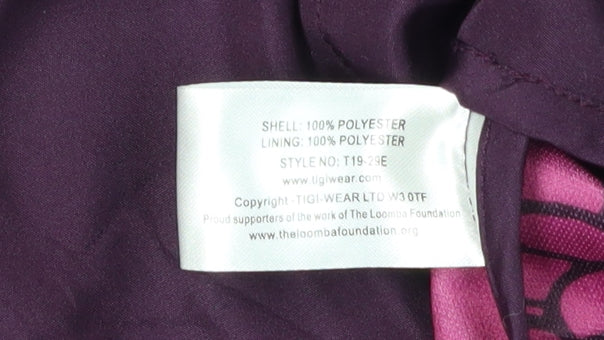 TIGI Women's Purple Rain Coat Size 14