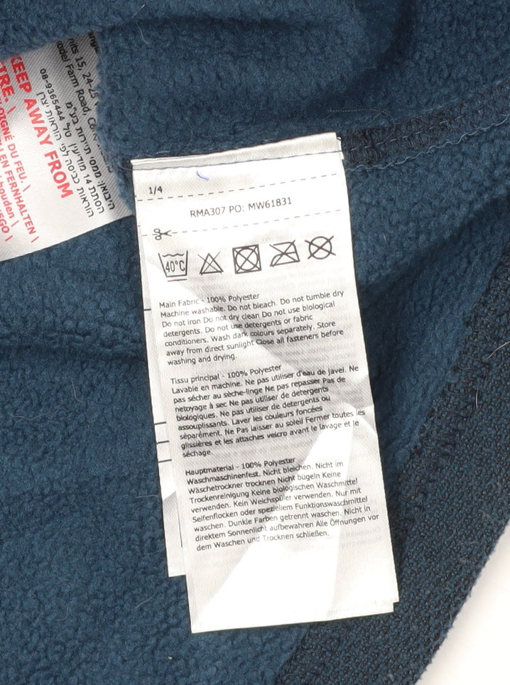 Regatta Men's Blue 1/4 Zip Fleece Sweatshirt L