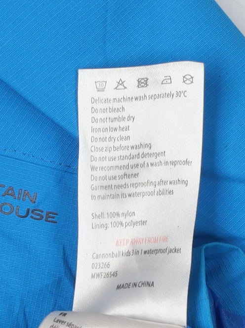 Mountain Warehouse Boys Blue Waterproof Puffer Jacket 11-12Y
