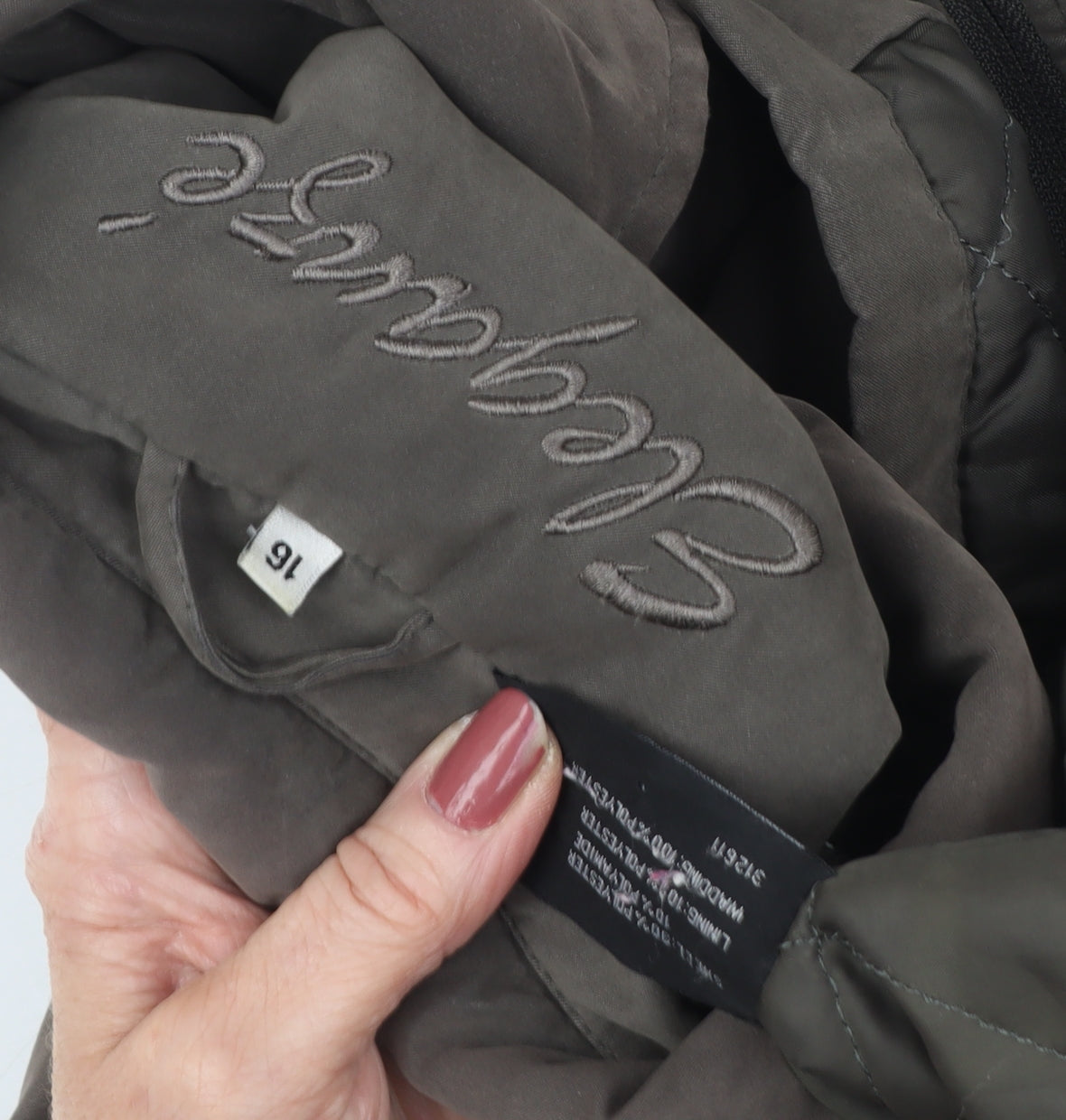 Elegance Women's Brown Overcoat Size 16