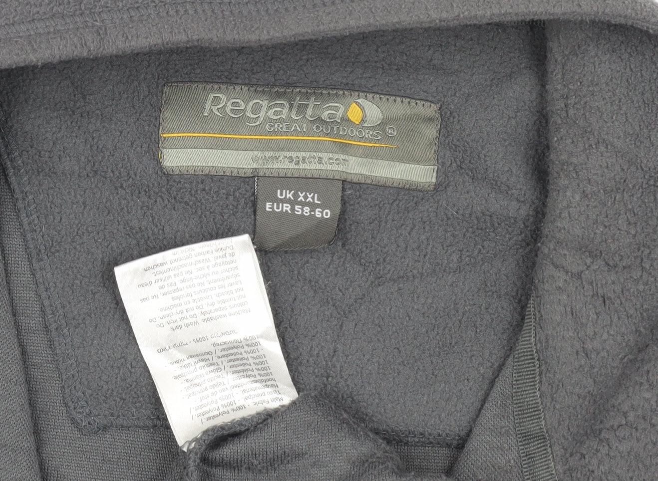 Regatta Men's Grey 2XL Fleece Pullover Sweatshirt