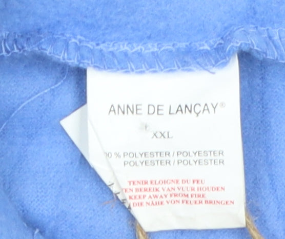 Anne De Lancay Blue Women's 2XL Fleece Jacket