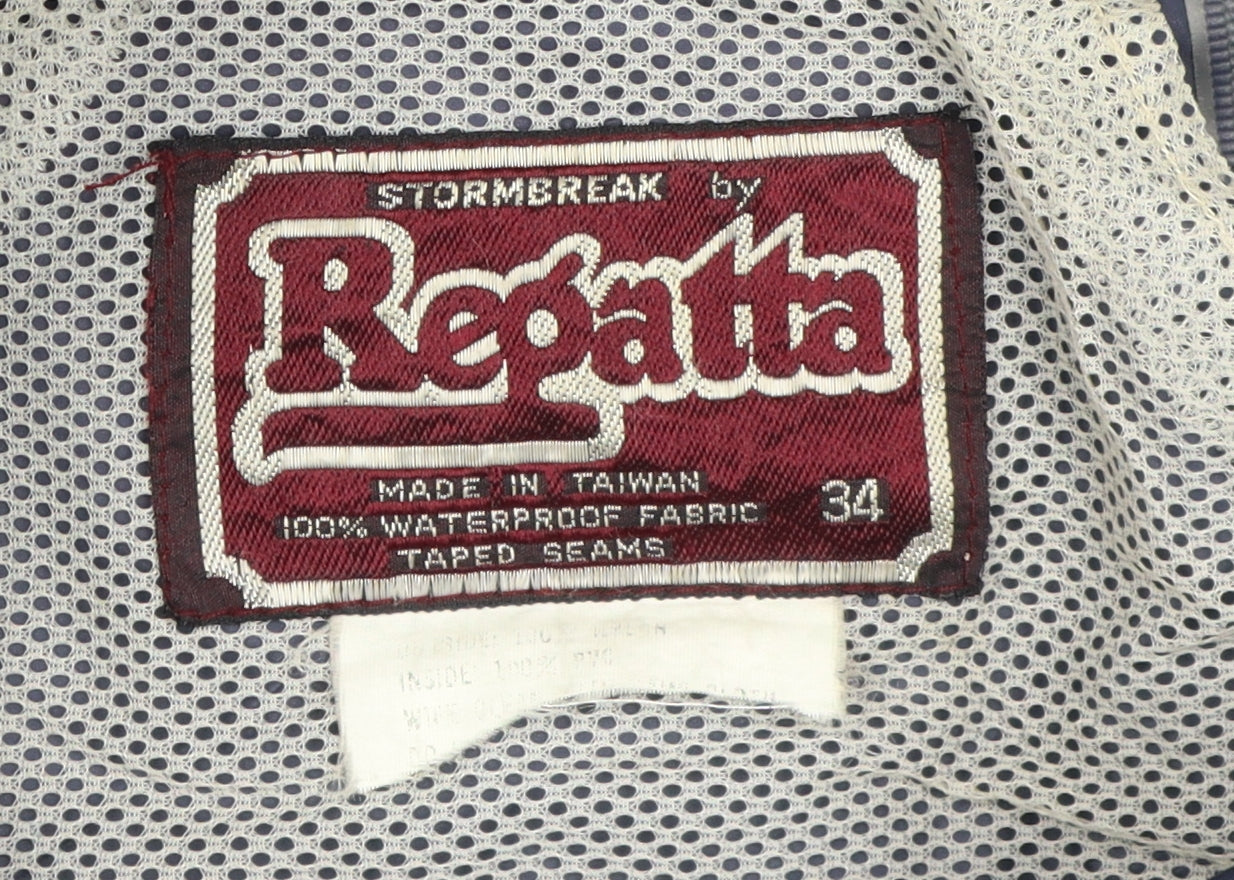 Regatta Unisex Blue Windbreaker Jacket Size 6 Waterproof