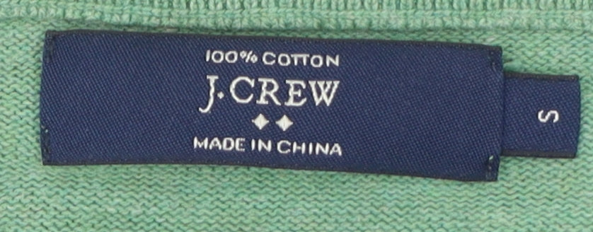 J.Crew Men's Green Pullover Sweatshirt, Size S, Cotton